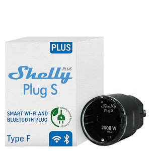 Shelly Plus Plug S Farbe Schwarz - SMARTBLU 